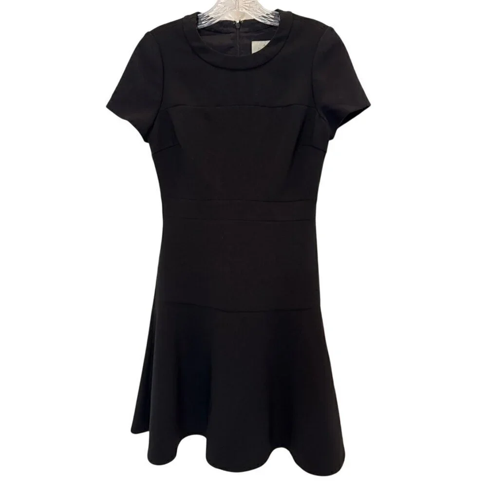 Kate Spade Black Jazz Things Up Crepe Flip Dress Size 2